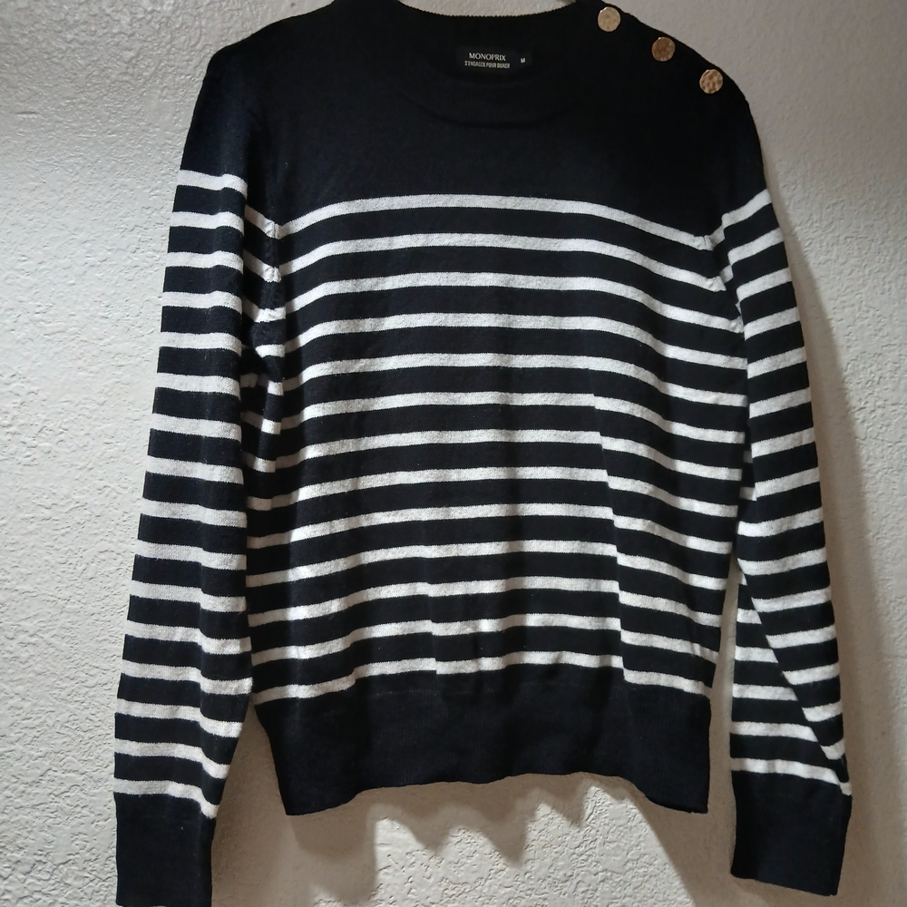 Monoprix Black Knit Sweater